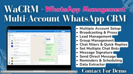 WaCRM By FRQ TOOLS - Multi-Account WhatsApp CRM