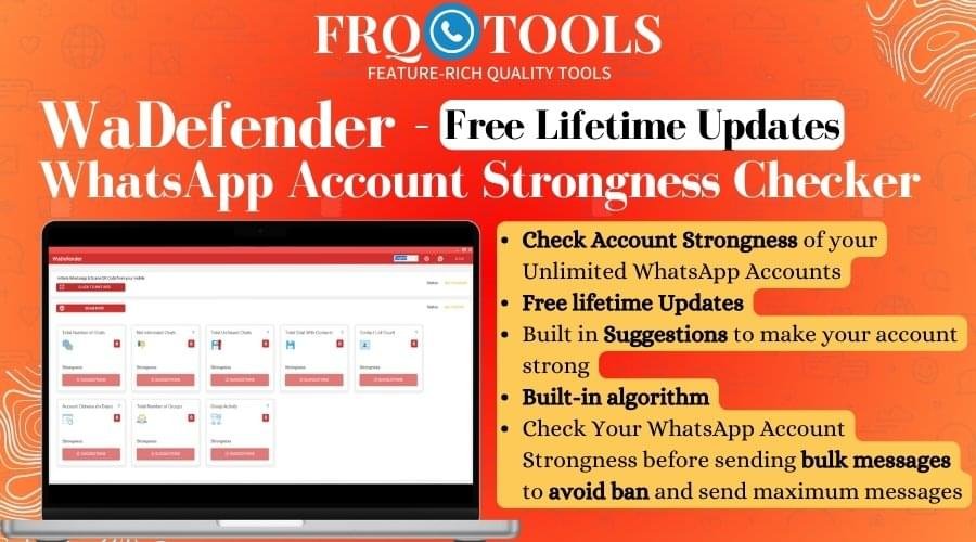 WaDefender - Product WaDefender - WhatsApp Account Strongness Checker for bulk sending - Image 1