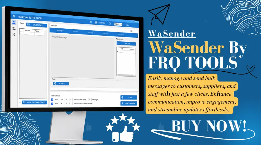 WaSender-By-FRQ-TOOLS WaSender By FRQ TOOLS | For Every Business Growth! | FRQ TOOLS & Services - Image 1